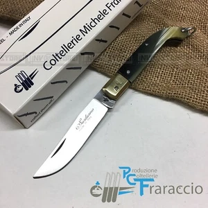 Coltello Artigianale FRARACCIO Zuavo Inox MADE IN ITALY Manico Finto Corno 15 cm - Foto 1 di 1