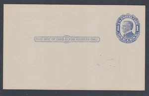 US Sc UX22 mint. 1910 1c blue McKinley with white background, fresh, VF - Picture 1 of 1