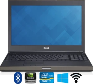 LAPTOP DELL PRECISION M4800 i7-4800QM 4GB 320GB QUADRO K1100M FHD VGA DP WIN 10 - Bild 1 von 8