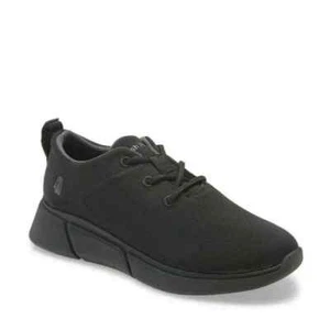 NEW Hush Puppies Women Makenna All Black Lace Up Stretch Knit Comfort Sneakers - Picture 1 of 6