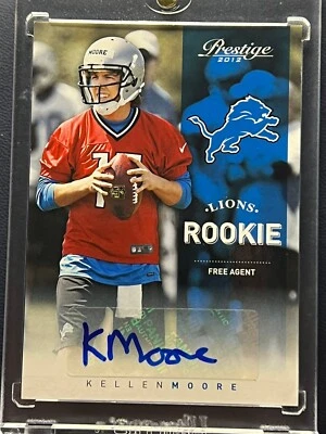 2012 Panini Prestige Kellen Moore Rookie Autograph /499 Card No.240 Lions QB - Image 1 of 4