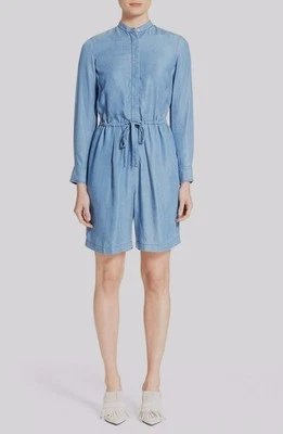 Mameluco vaquero 3.1 Phillip Lim índigo con cordón cintura - talla 4 nuevo con etiquetas $595 Foto 1 de 4