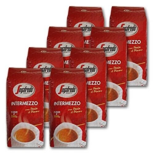 Segafredo Intermezzo Kaffeebohnen - 8-Pack x 1kg