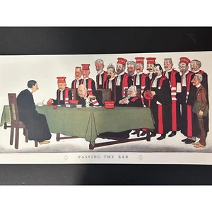 Adrien Barrere Lithographie selten Passing The Bar 25 Zoll französisch berühmt UNGERAHMT - Bild 1 von 2