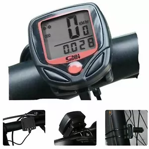 Bicicleta Bicicleta VELOCÍMETRO Ciclo Digital Odómetro Computadora MPH KMH Impermeable LCD - Imagen 1 de 7
