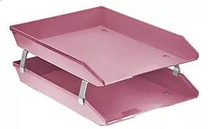 Acrimet Facility 2 Stufen Doppelbuchstabenfach vorne Ladedesign (einfarbig rosa) - Bild 1 von 5
