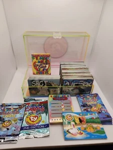 Ty Beanie Babies Official Club Collector Cards Storage Box And Lot Various Cards - Picture 1 of 7