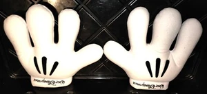 Vintage Disneyland Resort Mickey Mouse 10” White Plush Costume Gloves (EUC) - Picture 1 of 4