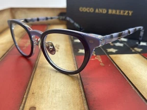 Coco And Breezy Asian Fit Eyeglasses Baker Blue Light Lenses Option To Add RX - Imagen 1 de 11