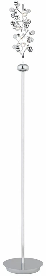 Paulmann Living Sfera Lampadaire 5x20W G4 Chrome Transparent 230V/12V Métal / Gl - Photo 1/3