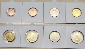 Vatican Euro Mix Set 1 Cent - 2 Euro with 3 Popes and the Papal Coat of Arms! - Picture 1 of 2