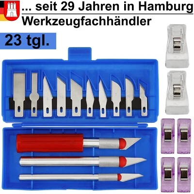 Bastelmesser Set Skalpellmesser Schnitzmesser Präzisionscutter Modellbau Basteln - Bild 1 von 4