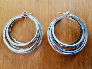 Sterling silver 925 earrings Norway design scandinavian  - Picture 1 of 4