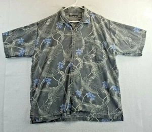 No Boundaries grau Blumen Aloha Kurzarm Knopfleiste Hemd Herren XL - Bild 1 von 7
