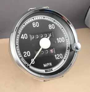 VDO 120 MPH Vintage Speedometer Volvo Porshe MG Austin Classic Car Parts - Picture 1 of 21