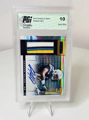 2013 Rookies & Stars #216 Keenan Allen Rookie RC Patch Auto /10 Chargers PGI 10 - Image 1 of 4