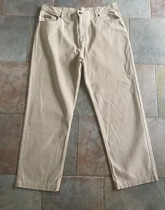 FARAH Jeans Men's W38 L27 1/2 Straight Leg Beige FARAH Jeans In VGC - Picture 1 of 6