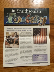 Smithsonian Today Newsletter Fall 2001 - Picture 1 of 2