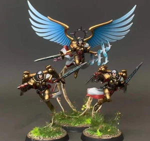 Warhammer 40k Adepta Sororitas Celestino il Santo Vivente dipinto esercito - Foto 1 di 7