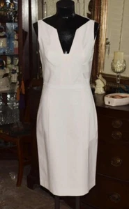 NWT MIDI DRESS BY TAHARI STYLE ROSALIA SIZE 6 IVORY INFORMAL BRIDAL FORMAL - Bild 1 von 9