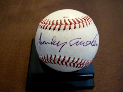 SPARKY ANDERSON REDS TIGERS HOF MGR SIGNED AUTO MINOR'S GAME USED BASEBALL JSA - Image 1 of 3