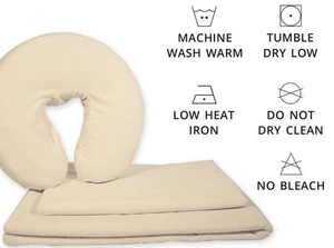 Set of 2 sets - NRG 3-Piece Massage Table Sheet Set Retail 23.99 ea. our 2/30.00 - Picture 1 of 3