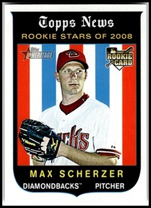 Max Scherzer Topps Heritage #519 2008 - Imagen 1 de 2