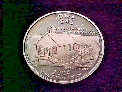 2004 S IOWA STATE SILVER  PROOF QUARTER - Image 1 of 2