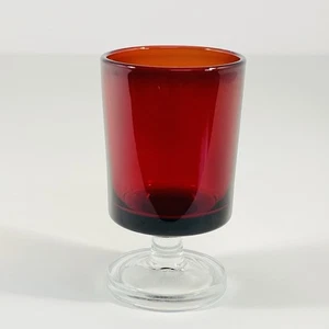  "Gafas cordiales Cavalier Ruby de CRISTAL D'ARQUES - DURAND, 2 7/8"" de alto" - Imagen 1 de 5