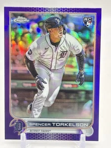 2022 Topps Chrome Update Series -Spencer Torkelson #USC100 Purple Refractor (RC) - Picture 1 of 2