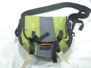 Timbuk2 Messenger Bag Medium Green Gray Shoulder Strap Nylon Canvas - Picture 1 of 7