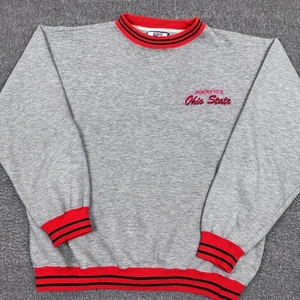 Vintage Logo 7 Ohio State Buckeyes Sweatshirt Herren Large grau NCAA Football 90s - Bild 1 von 8
