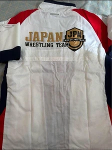 ASICS Japan Wrestling Team Jacket Size M White Athlete Issued Non-Sale Rare - Picture 1 of 1