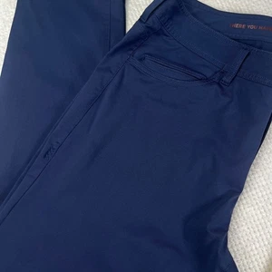 Rhone Herren Commuter Hose Marineblau Stretch Performance Freizeit Chino Größe 35x30 - Bild 1 von 13