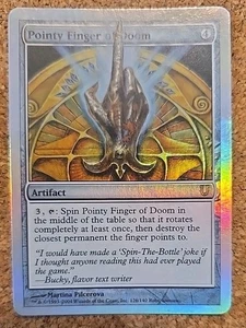 Pointy Finger of Doom Unhinged Foil - Picture 1 of 2