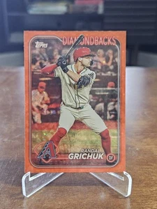 2024 Topps Update Series - Randal Grichuk #US6 Orange Crackle Foilboard /299 - Picture 1 of 2
