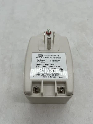 Transformador Open Box MG Electronics Plug In Clase 2 MGT1650 Envío Gratis Foto 1 de 4