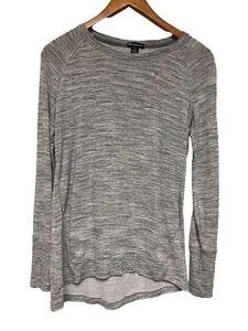 Champion Grey Heathered Long Sleeve Sweatshirt Lightweight Women's Size Small - Picture 1 of 9