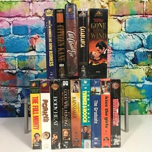 14 neue VHS-Videokassetten Filmklassiker Vom Winde verweht Casablanca Porky's versiegelt - Bild 1 von 12
