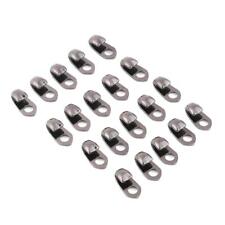 20pcs Boot Lace Hooks Set - Metal Fittings with Rivets for Stylish Footwear