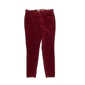 Mossimo High Rise Skinny Women's size 12 Dark Red Velvet Pants - Picture 1 of 3