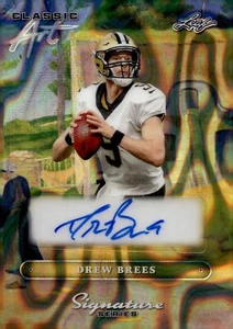 Serie Leaf Signature 2025 arte clásico Drew Brees 1/1 autógrafo automático - Imagen 1 de 2