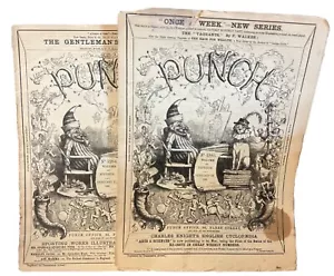 Britisches Lochmagazin 10.02.17.1866 Nr. 15 Humor Cartoon - Bild 1 von 7