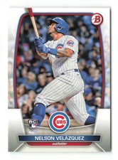 2023 Bowman Nelson Velazquez #12  RC Chicago Cubs Baseball Card