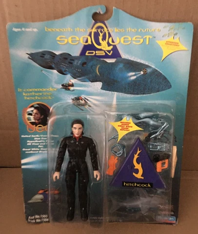 1993 SeaQuest DSV Lt Commander Katherine Hitchcock Figure w/ Shark Playmates NEW Cover