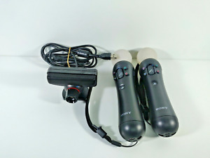 Sony PS3 Move Camera and 2 Wireless Motion Video Game Controllers Bundle Tested