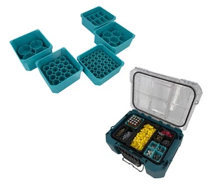 Makita MAKTRAK Deep Compact Organizer Compatible Small AA AAA C D 9V Bins - Picture 1 of 17