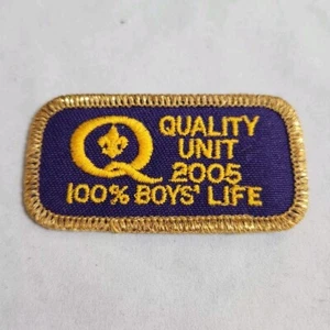 Boy Scouts Unità Qualità 2005 Patch BSA Scouting 100% Ragazzi Vita Oro Viola Q - Foto 1 di 4