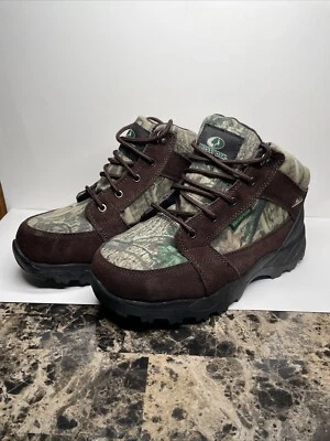 Mossy Oak Low Hiker Boots Camouflage Waterproof Hunting Camo Woods Mens Size 8  - Image 1 of 4