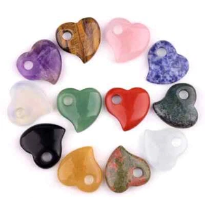 30MM Love Cuore Pietra Ciondolo Cristalli Designer Gioielli per Collana Portachiavi - Foto 1 di 18
